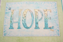 Sweet Thoughts Faith Hope Love Cotton Fabric Panel