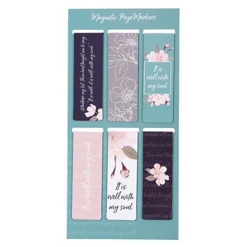 It Is Well With My Soul Magnetic Bookmarks Set