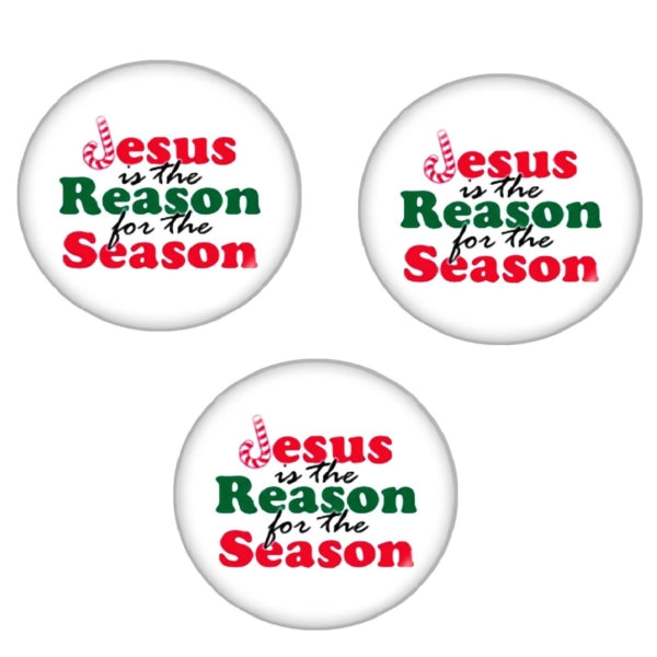 Jesus Is The Reason Glass Dome Cabochons 3ct