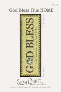 God Bless This Home Wall Hanging Quilt Pattern