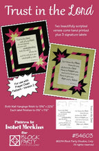 Trust In The Lord Quilt Pattern & Scripture Verse Fabric Panel Kit